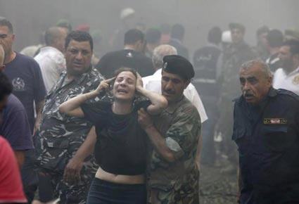 انفجار في منطقة الأشرفية-بيروت يودي بحياة العميد وسام الحسن وعدد من المواطنين  